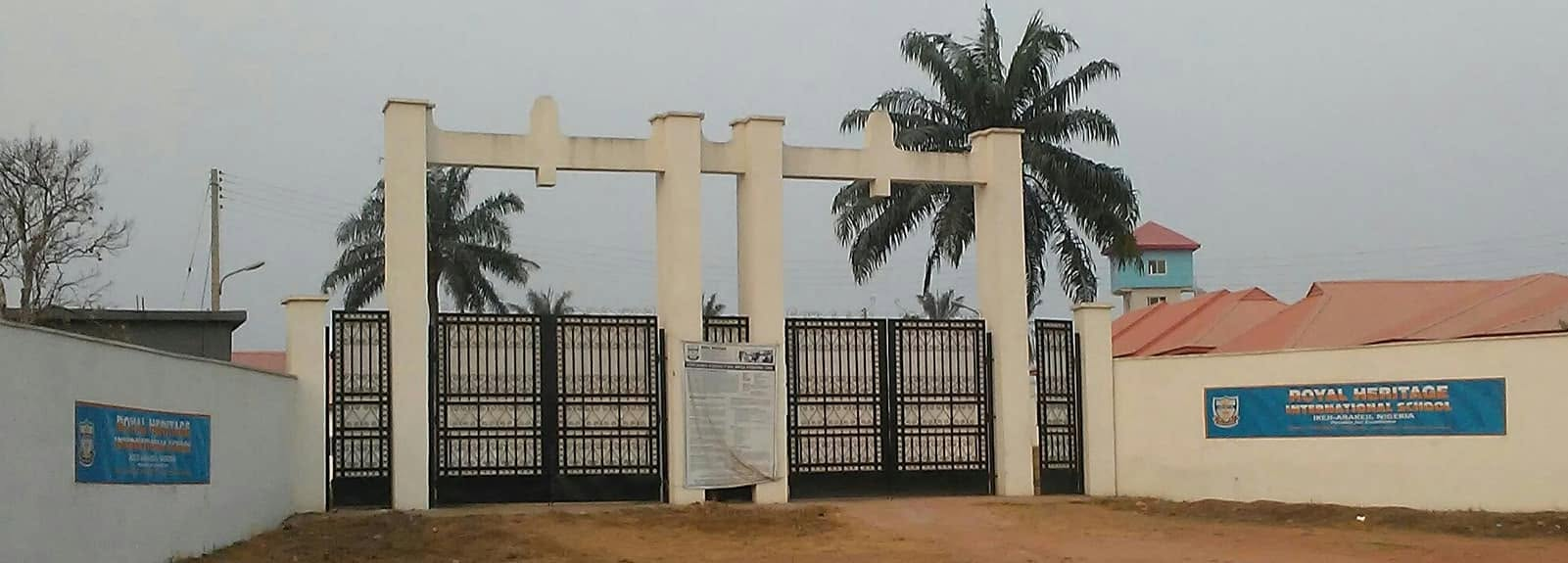 Royal Heritage International School entrance gate