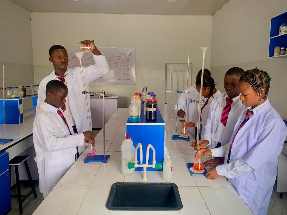 Science laboratory with modern instruments and equipment
